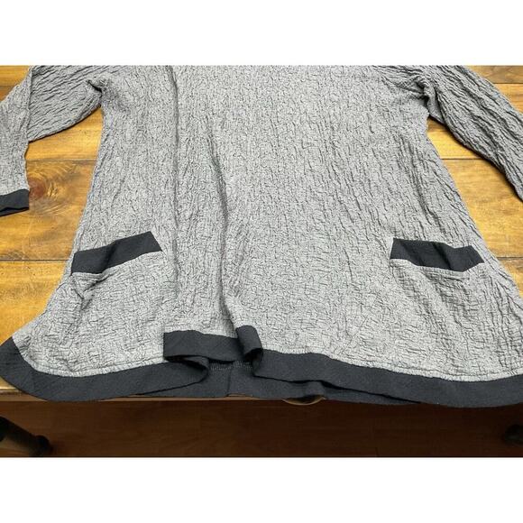 Ali Miles Tunic Top Shirt Size 3X Stretch Pockets Crinkle Cowl Neck Blouse - Picture 2 of 9